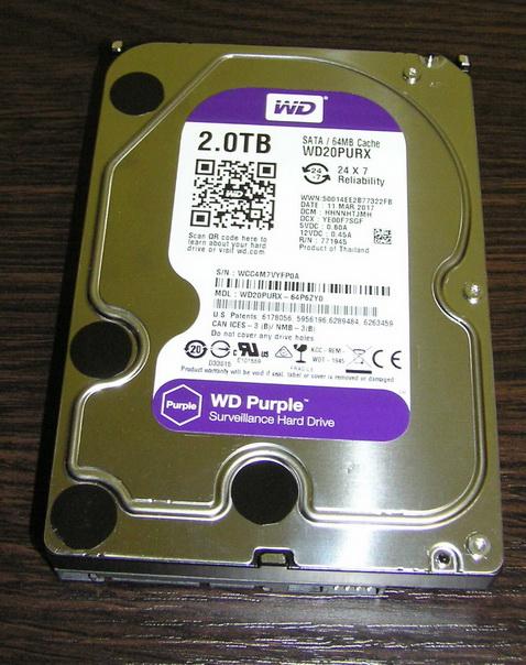 HDD WD Purple |  RV-ZAFT