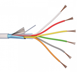 Кабель сигнальный Alarm cable 6x0,22; с жилой заземления в экране. Бухта 100 м.