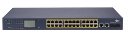 PoE-коммутатор RV-ZPL24ATp-2UP-2SFP (24 порта + 2 UpLink + 2 SFP), повышенной мощности, с LCD-дисплеем